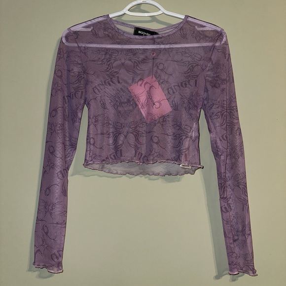 New Girl Order Dolls Kill Angel Face Mesh Skirt Set UK 8/S - Picture 6 of 12